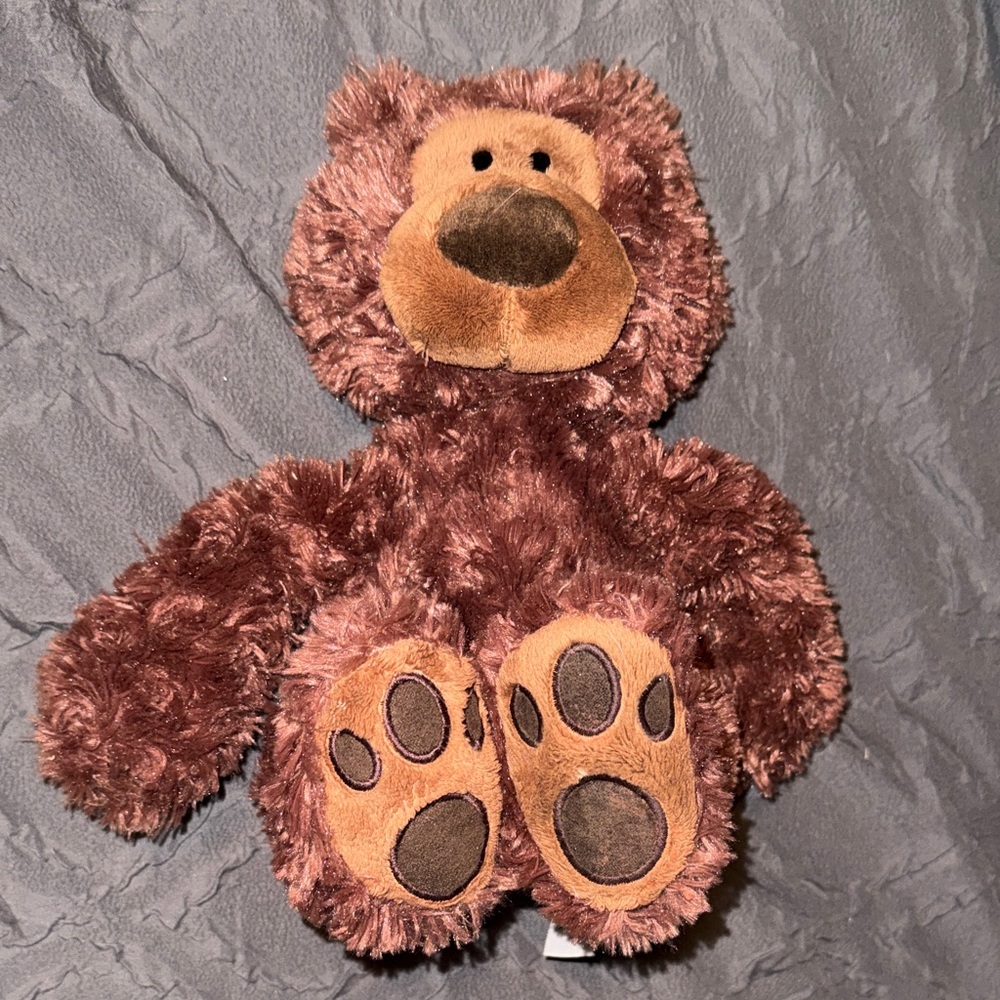 GUND Philbin chocolate brown teddy bear EUC